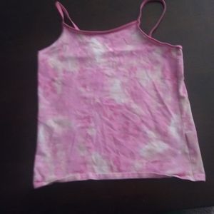 Pink Tie Dye Spaghetti Strap Tank Size M 7/8